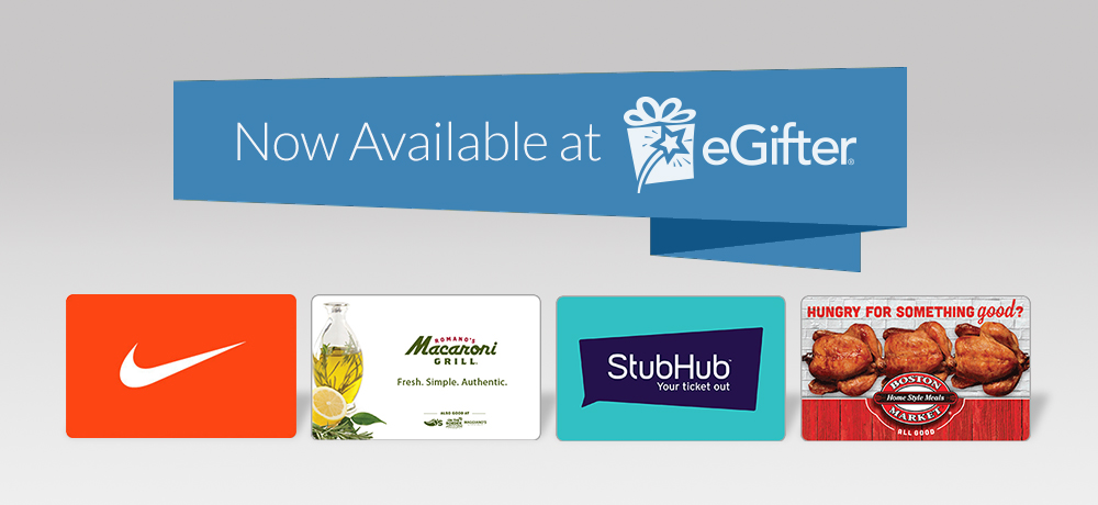 Nike, Stubhub & More at eGifter