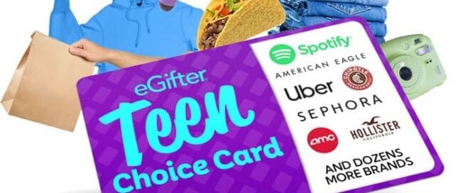 Gift Cards for Teens